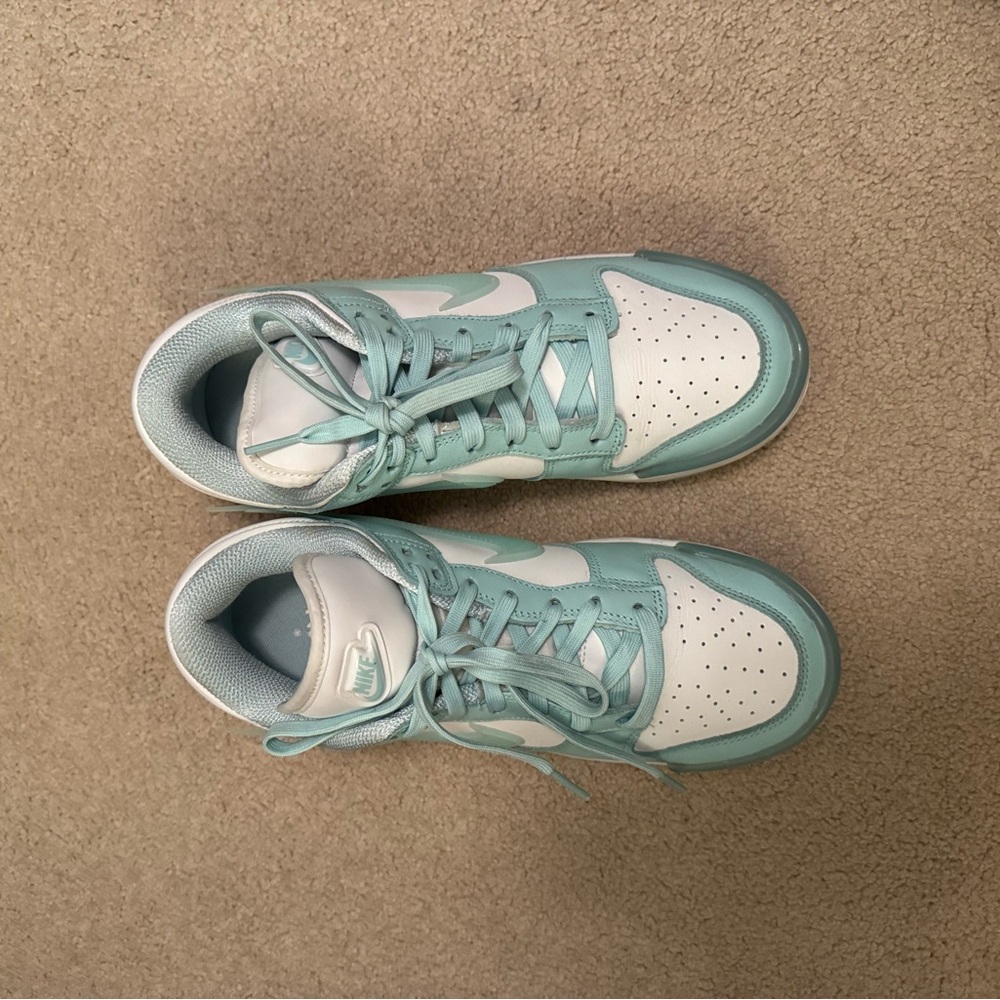 Teal Nike Dunks Size 9.5